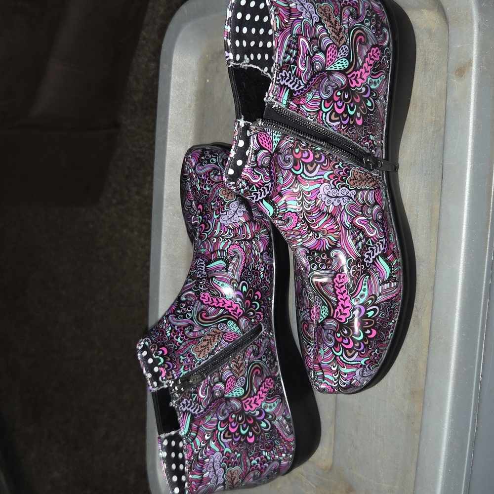 Colorful ALEGRIA By Pg  Women's Rain Ankle  Boots Size 10. - Picture 2 of 5